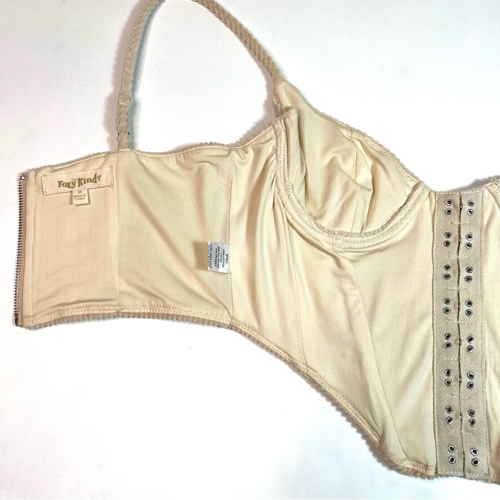 The Foxy Kind We Love Her Corduroy Corset Crop Top Size Medium - Picture 7 of 11